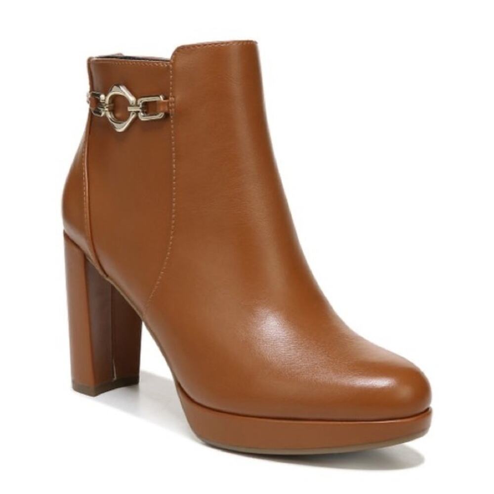 Naturalizer Berri Women’s Block Heel Ankle Boots Size 9 New
